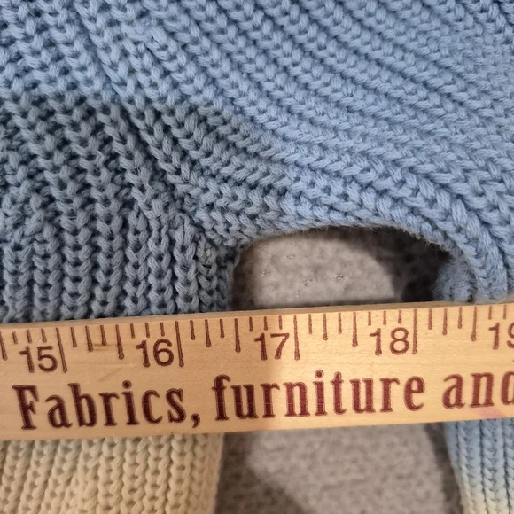 Veronica Beard Women's Blue Green Parula Tie Dye Ombre Puff Sleeve Cardigan S - Picture 8 of 9